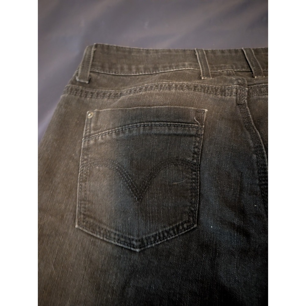 Levis Women 529 Curvy Skinny Leg Jeans Black Tab Dark Wash Mid Rise Slim Fit 29 - Picture 6 of 10